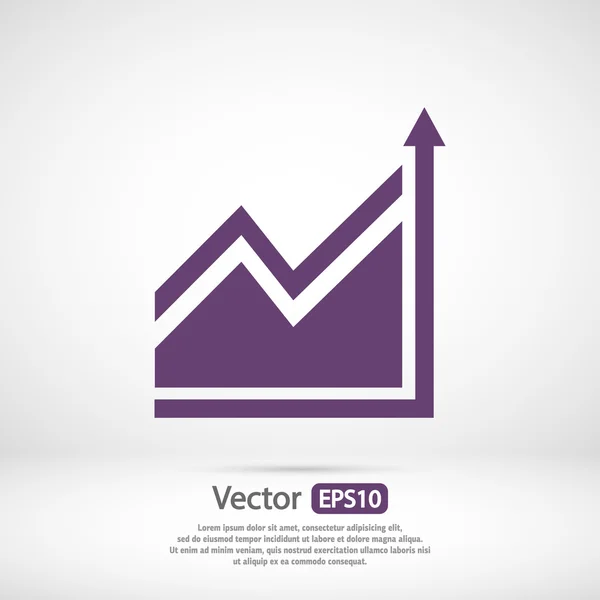 Infographic, chart ikon — Stock Vector