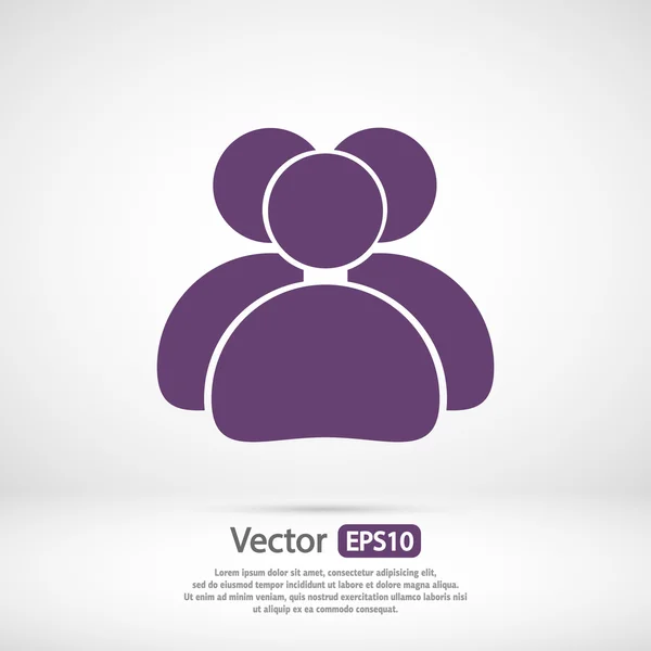 Icono de gente de negocios — Vector de stock