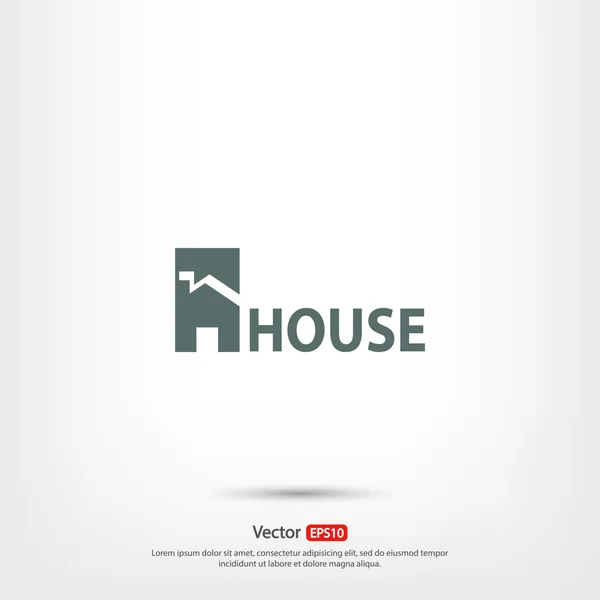 Casa icono de diseño — Vector de stock