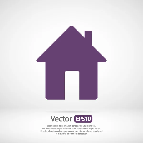 Casa icono de diseño — Vector de stock