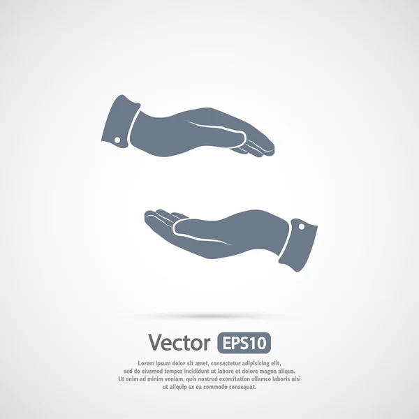 Hands icon design — Stock Vector