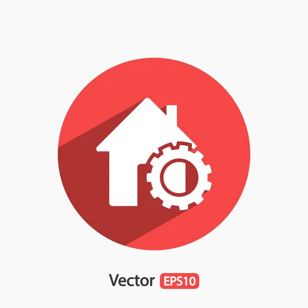 Huis pictogram ontwerp — Stockvector