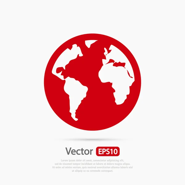 Planeta icono de diseño — Vector de stock