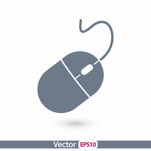 Icono del ratón ordenador — Vector de stock