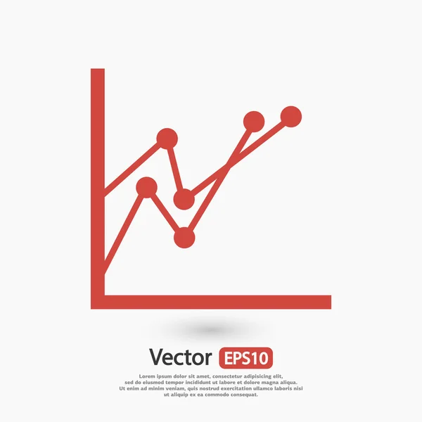 Infographic, grafiek pictogram — Stockvector