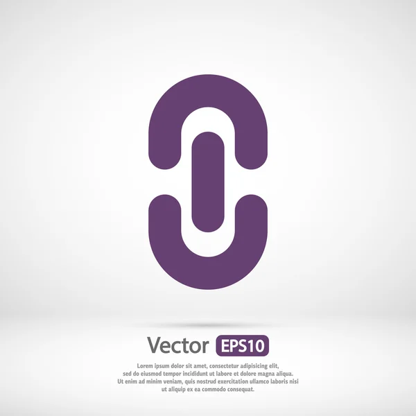 Icono de eslabón — Vector de stock