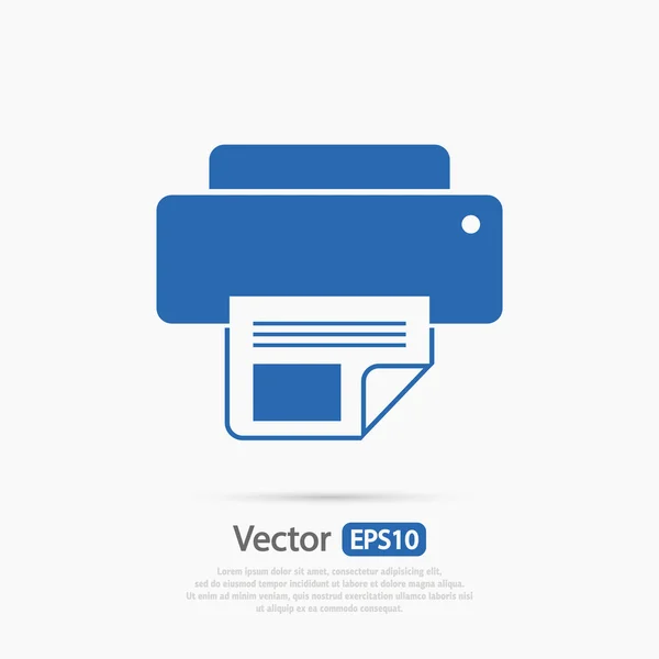 Nyomtató ikonra design — Stock Vector