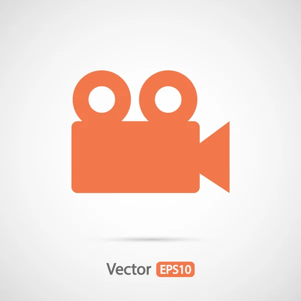 Icono de cámara de vídeo — Vector de stock