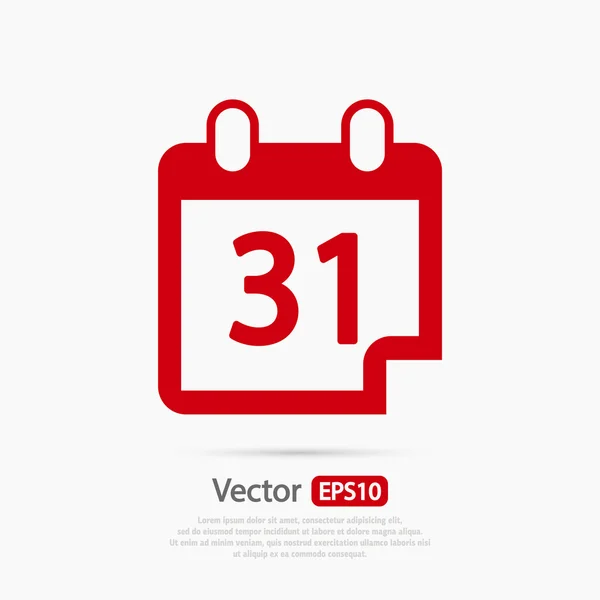 Kalender-Icon-Design — Stockvektor