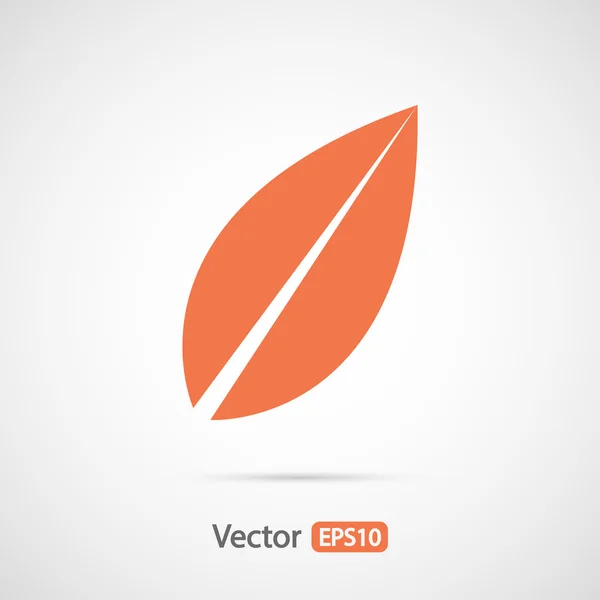 Fa levél ikon — Stock Vector