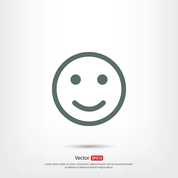 Conception d'icône sourire — Image vectorielle
