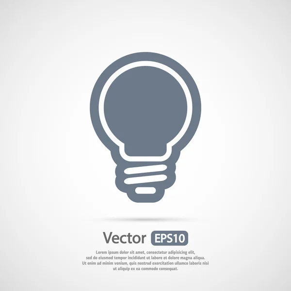 Light bulb  icon — Stock Vector