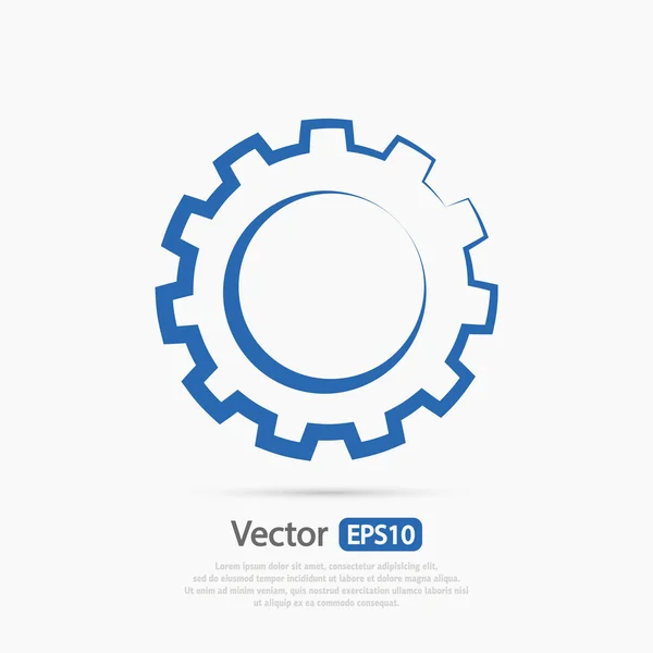 Desain ikon roda - Stok Vektor