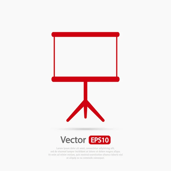 Leeg pictogram, platte ontwerpstijl — Stockvector