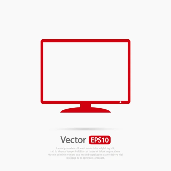 Monitor pictogram ontwerp — Stockvector