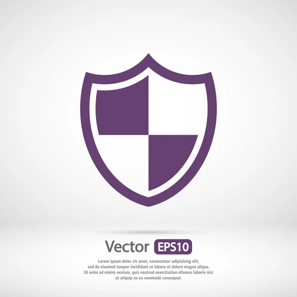 Kalkan kutsal kişilerin resmi, düz tasarım stili