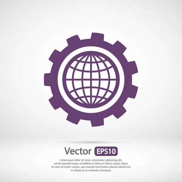 Planeet pictogram ontwerp — Stockvector