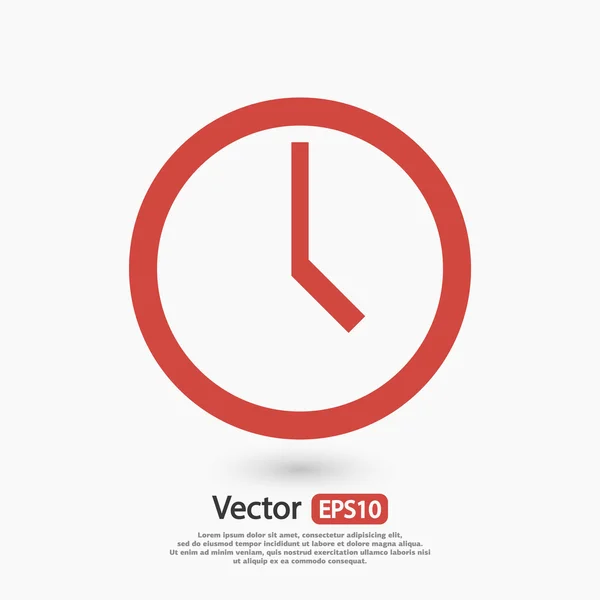 Reloj icono de diseño — Vector de stock