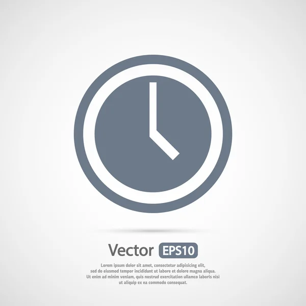 Reloj icono de diseño — Vector de stock