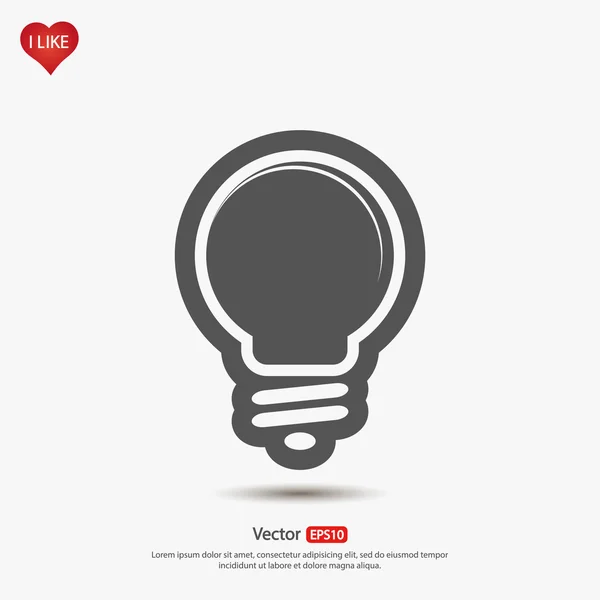 Light bulb  icon — Stock Vector