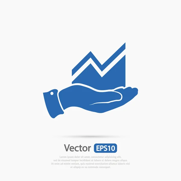 Infografica, grafico a mano — Vettoriale Stock