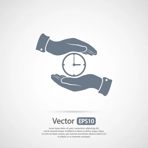 Icône d'horloge design — Image vectorielle