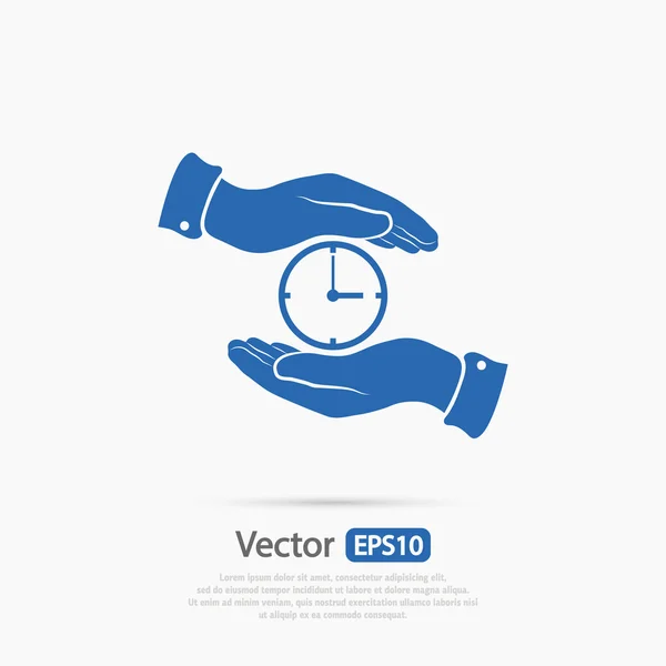 Návrh ikony hodin — Stockový vektor