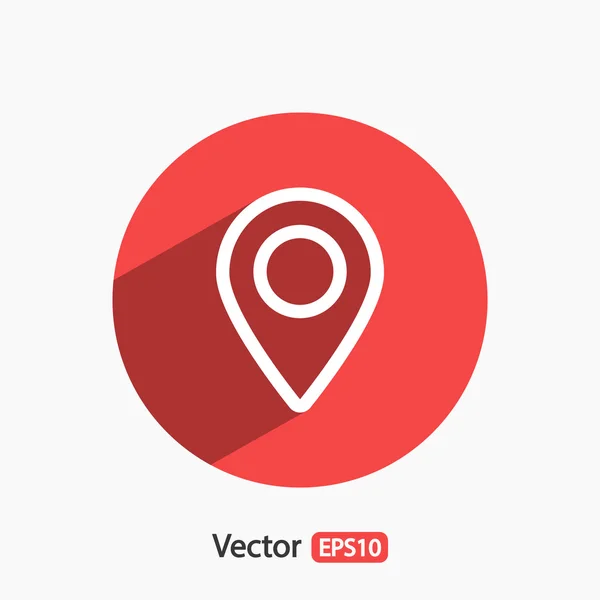 Icono de marca, puntero — Vector de stock