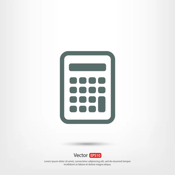 Calculatrice icône design — Image vectorielle