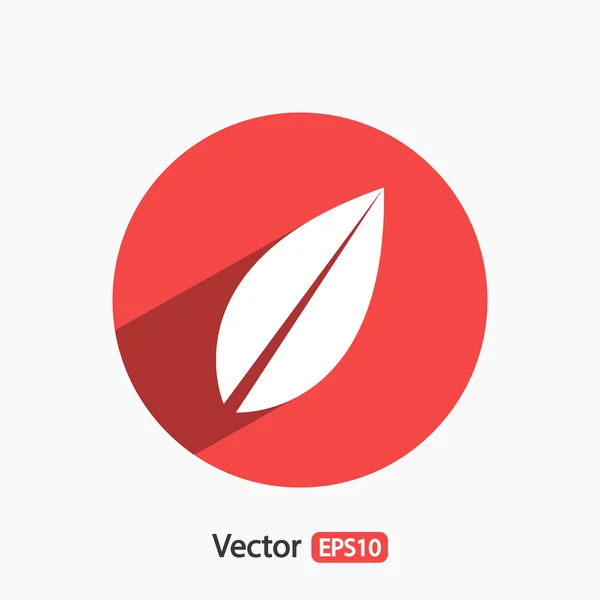 Leaf trädikon — Stock vektor