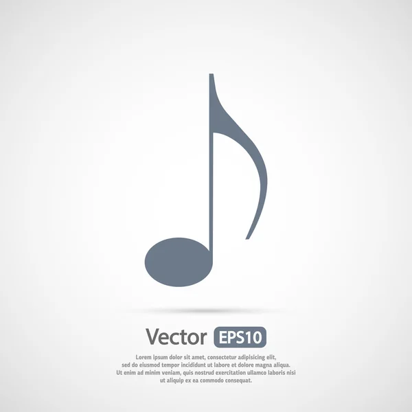 Ícone de música design — Vetor de Stock