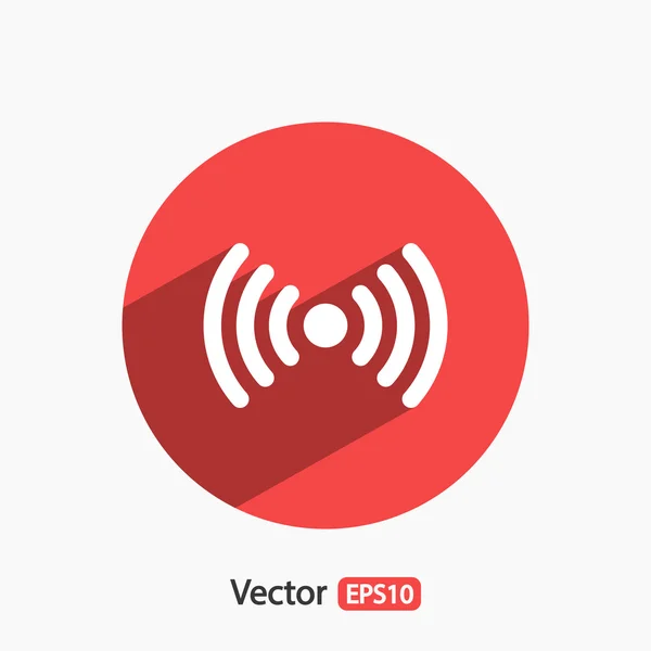 Vezeték nélküli ikon, lapos design stílusban — Stock Vector