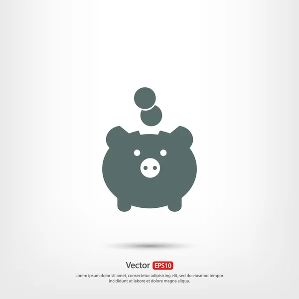 Moneybox pictogram ontwerp — Stockvector