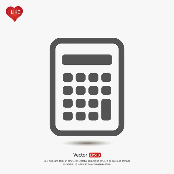 Calculator icon design — Stock Vector