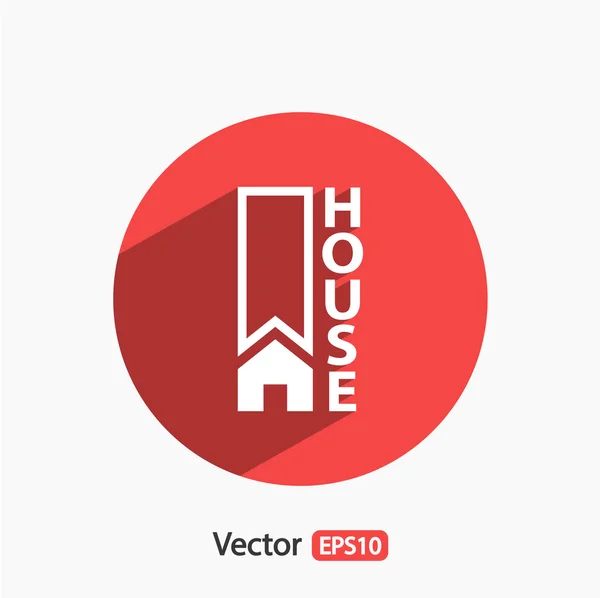 Design icona della casa — Vettoriale Stock