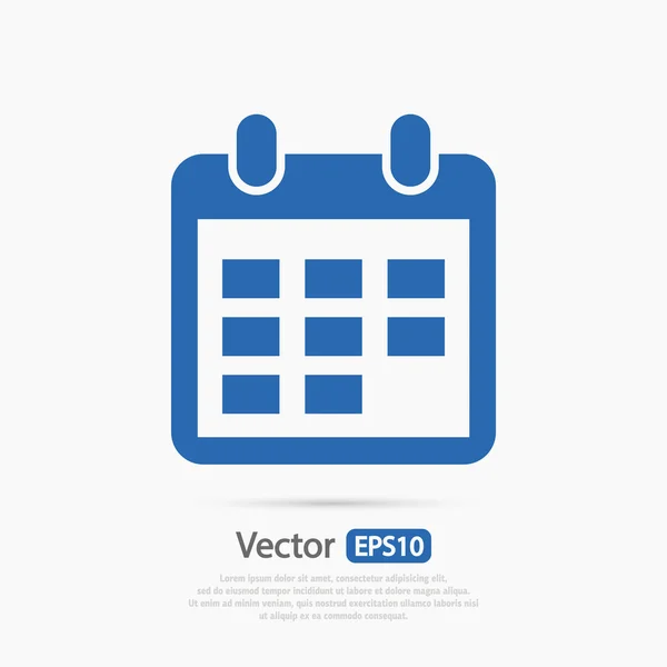 Diseño de icono de calendario — Vector de stock