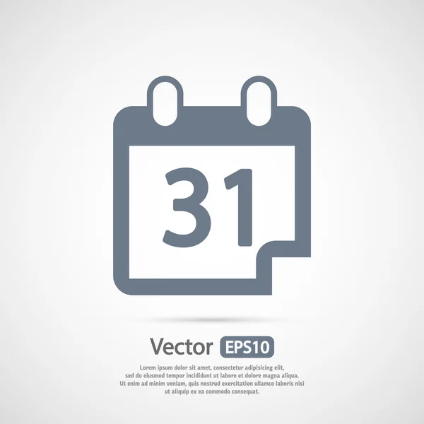 Diseño de icono de calendario — Vector de stock