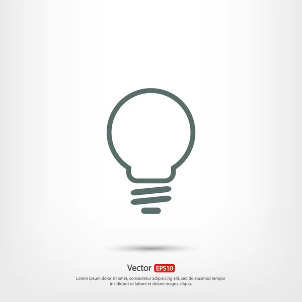 Light bulb  icon — Stock Vector