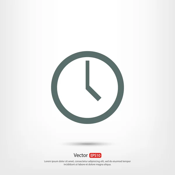 Reloj icono de diseño — Vector de stock