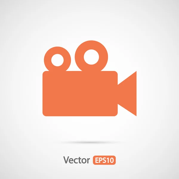 Icono de cámara de vídeo — Vector de stock