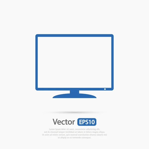 Monitor icon design — Stock Vector