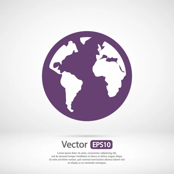 Planeet pictogram ontwerp — Stockvector