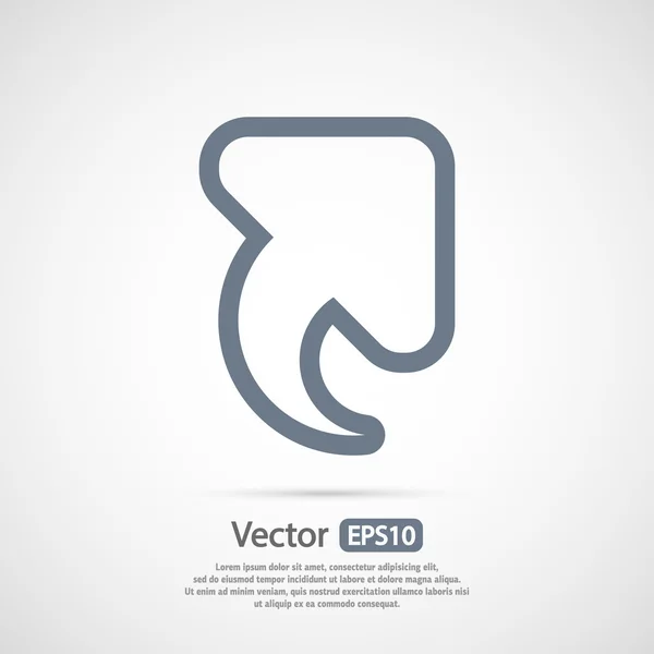 Icono flecha arriba — Vector de stock