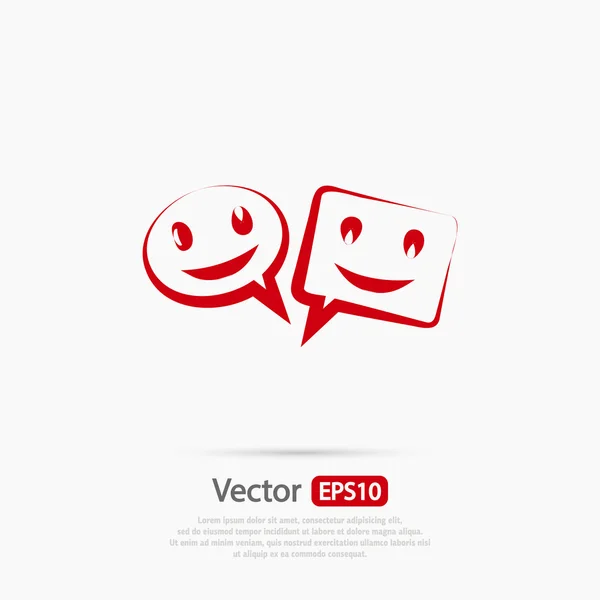 Icono de burbuja de habla — Vector de stock