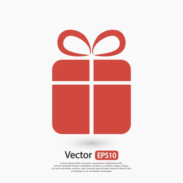 Gift box icon — Stock Vector