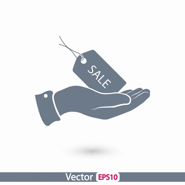 Verkoop label pictogram design — Stockvector