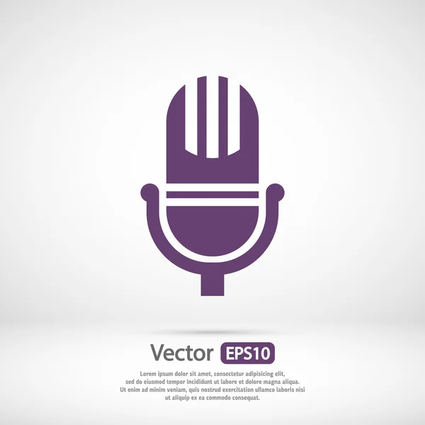 Microfoon pictogram ontwerp — Stockvector