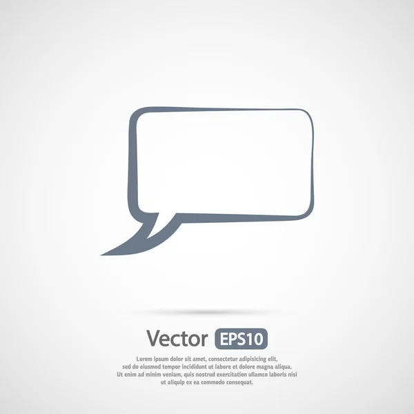 Speech bubble Icon — Stock Vector