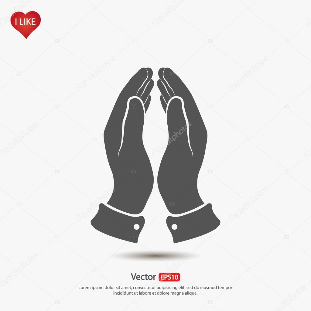 Praying hands icon