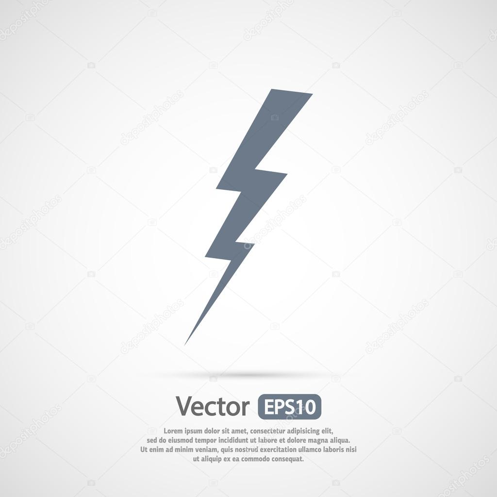 Lightning icon design